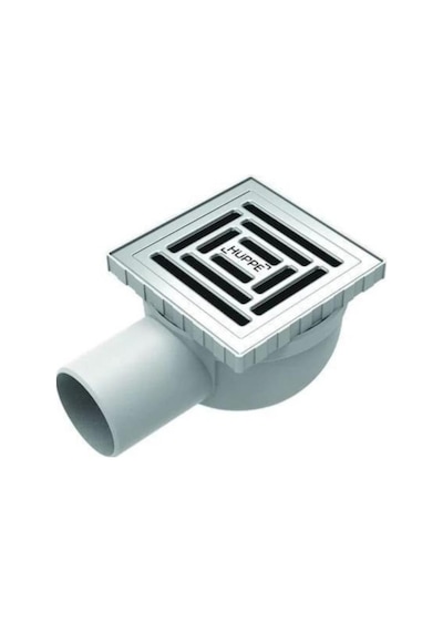 Hüppe Masterx Yalıtımsız Noktasal Su Gideri 15x15 Mat Yandan Çıkı Satin