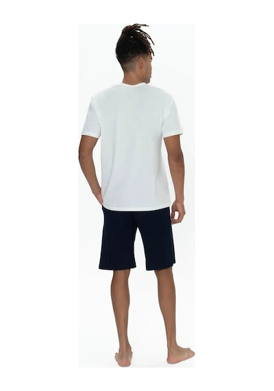 U.s. Polo Assn. Erkek 3'lü %100 Pamuk Pijama Takımı Ekru