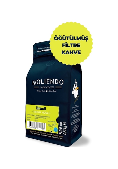 Moliendo Finest Coffee Brasil Bossa Nova Yöresel Öğütülmüş Filtre Kahve 250 G