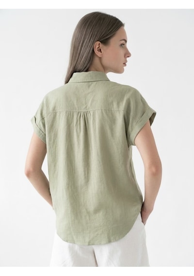 LOFT Loose Fit Kadın Gömlek K.kol Çok Renkli