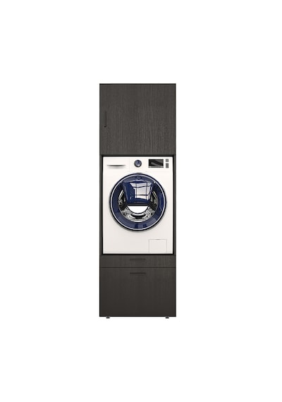 2 Çekmeceli Çamaşır Ve Kurutma Makinesi Dolabı + Üst Dolap 205 Cm Siyah 2 Çekmeceli Çamaşır Ve Kurutma Makinesi Dolabı + Üst Dolap 205 Cm Siyah