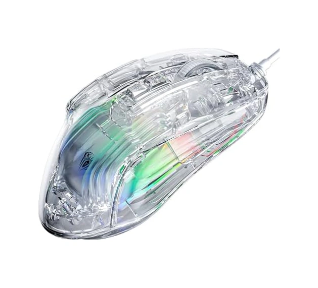 Aula S80 7200dpı 7 Tuşlu Rgb Şeffaf Optik Oyuncu Mouse