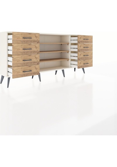 Arges Konsol 3 Raflı 8 Çekmeceli 176x30x83 Aytaşı-çam/çam Çam/çam Arges Konsol 3 Raflı 8 Çekmeceli 176x30x83 Aytaşı-çam/çam Çam/çam