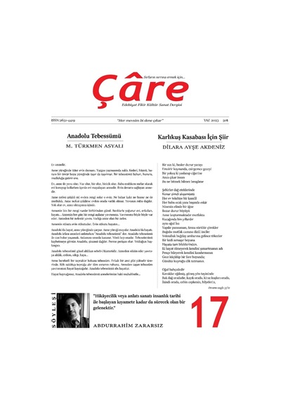 Çâre 17.sayı Yaz 2023