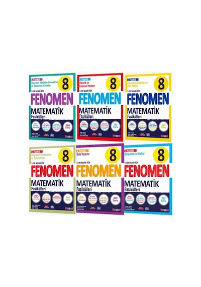 Fenomen Yayınları 8. Sınıf Fasikül Set Matematik 2025 Güncel Baskı