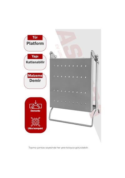 Merdiven Çalışma Platformu - Katlanabilir Stand
