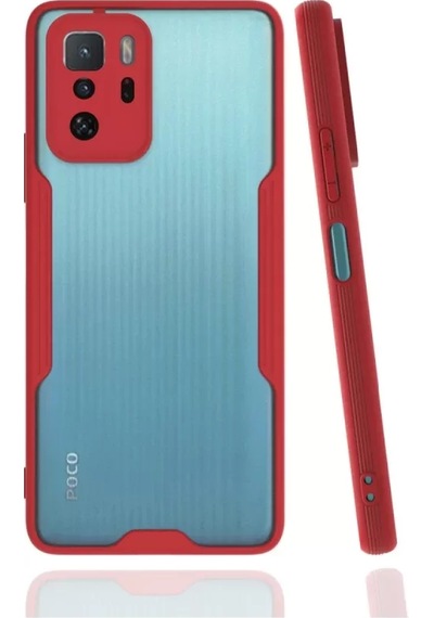Newface Xiaomi Poco X3 Gt Kılıf Platin Silikon - Kırmızı