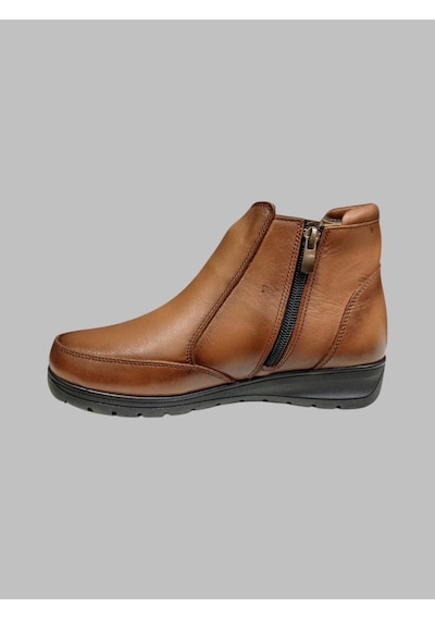 Castle Black Cb-42757 Kadın Deri Comfort Bot Taba