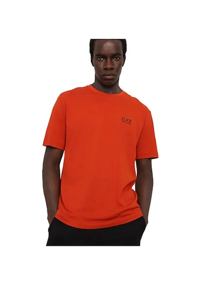 Ea7 Bisiklet Yaka Turuncu T-shirt Kırmızı