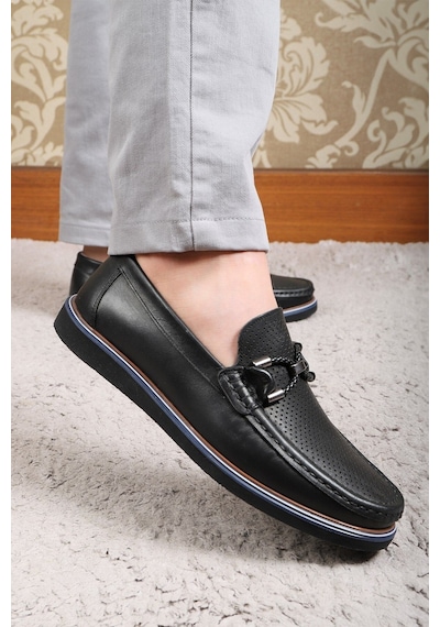 Ducavelli Gela Hakiki Deri Erkek Günlük Ayakkabı Loafer Ayakkabı