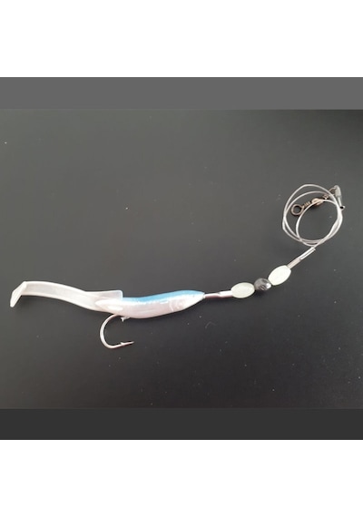 Levrek Lüfer Avcısı Çelik Telli Silikon Balık 6,5 Cm