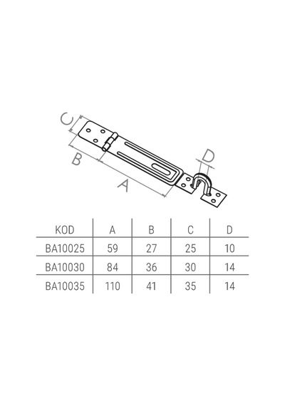 Beşel Sandık Askısı No:25 Krom