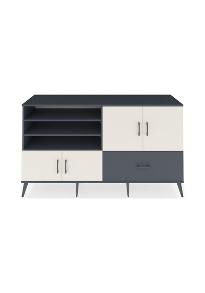 Hyperion Konsol 5 Raflı Tek Çekmeceli 4 Kapaklı 176x44x99 Antrasi Antrasit-aytaşı/antrasit Hyperion Konsol 5 Raflı Tek Çekmeceli 4 Kapaklı 176x44x99 Antrasi Antrasit-aytaşı/antrasit