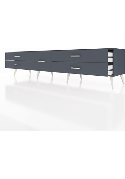 Hyperion Tv Ünitesi 5 Çekmeceli 220x44x51 Antrasit-aytaşı/antrasit Aytası/antrasıt - Antrasıt Hyperion Tv Ünitesi 5 Çekmeceli 220x44x51 Antrasit-aytaşı/antrasit Aytası/antrasıt - Antrasıt