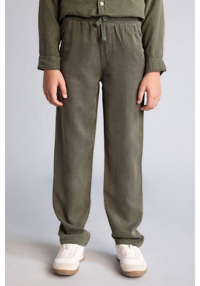 Defacto Düz Paça Tencel Pantolon Erkek Çocuk G5009a826spkh438 Haki-kh438