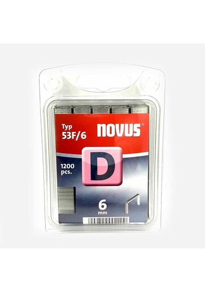 Novus Geniş Zımba Teli 53f/6 Galvaniz 1200 Adet