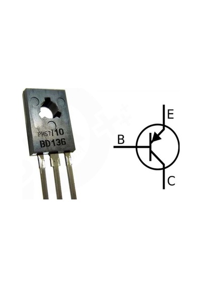 5 Adet Bd136 Transıstor 1.5a 45v Pnp To126 Rodevino