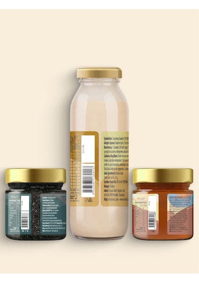 3'lü Ürün - Ravla Chia Tohumu 150g / Badem İçeceği 250g / Meşe Balı 250g
