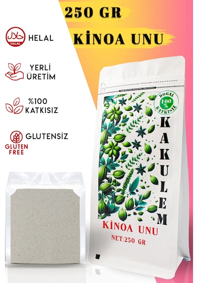 Kakulem Glutensiz Sertifikalı Beyaz Kinoa Unu Tozu 250 Gr
