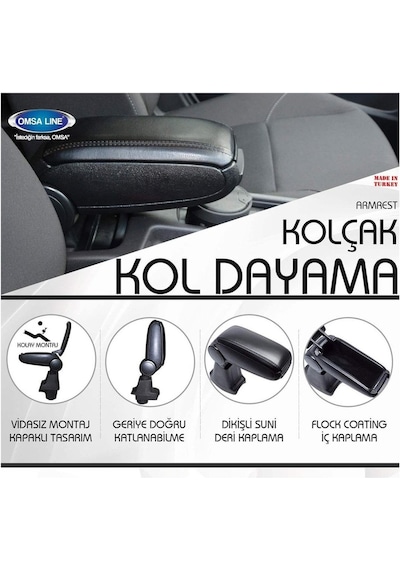 Dokker Araca Özel Kol Dayama Omsa Kolçak 2012 2013 2014 2015 2016 2017 2018 2019 2020 2021 2022