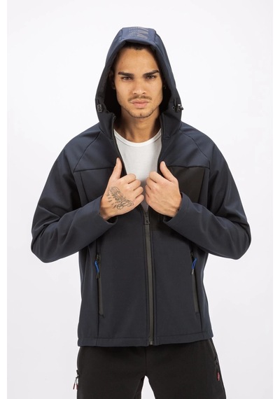 Exuma Erkek Softshell Mont Siyah