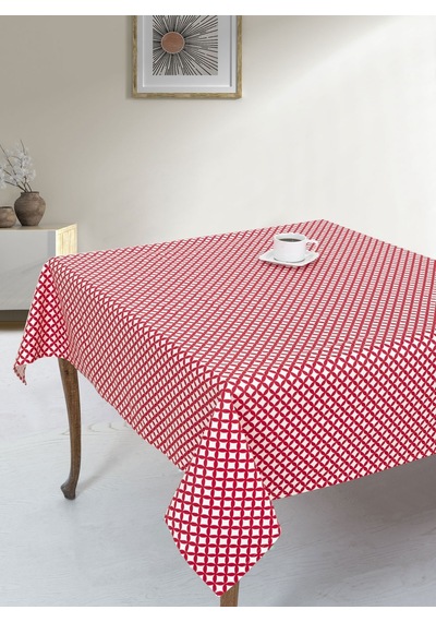 Menderes Home Cotton Collection Döşemelik Masa Örtüsü Mist Kırmızı