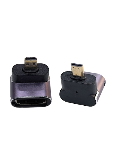 Mikro Hdmi 8k Uhd L Tipi 90 Derece Dönüştürücü Mikro Hdmı -hdmi Çevirici Dirsek