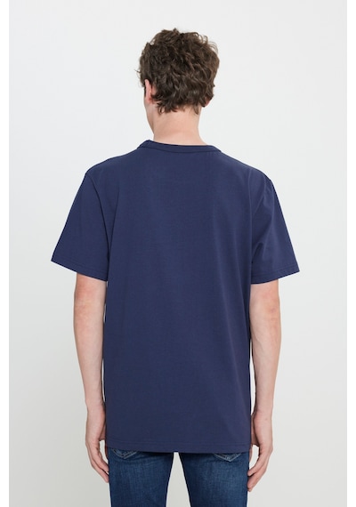 Regular Fit Normal Kesim Bisiklet Yaka %100 Pamuk Lacivert Tişört Navy Regular Fit Normal Kesim Bisiklet Yaka %100 Pamuk Lacivert Tişört Navy
