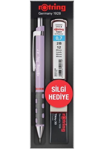 Rotring Okul Seti Tıkky Min Silgi 3 Lü 0.7 Mm Lila Ro-kk07-07-lıla Çok Renkli
