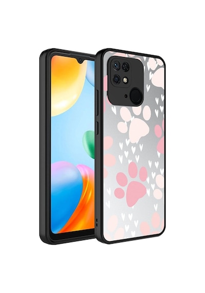 Xiaomi Redmi 10c Kılıf Aynalı Desenli Kamera Korumalı Parlak Zore Mirror Kapak Pati