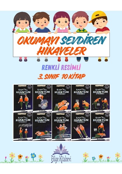 3.sınıf Okumayı Sevdiren Renkli Resimli Hikayeler 16 - 10 Kitap