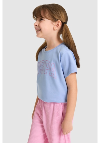 U.s. Polo Assn. Kız Çocuk Lila Tişört Basic 50325631-vr245 Lavanta
