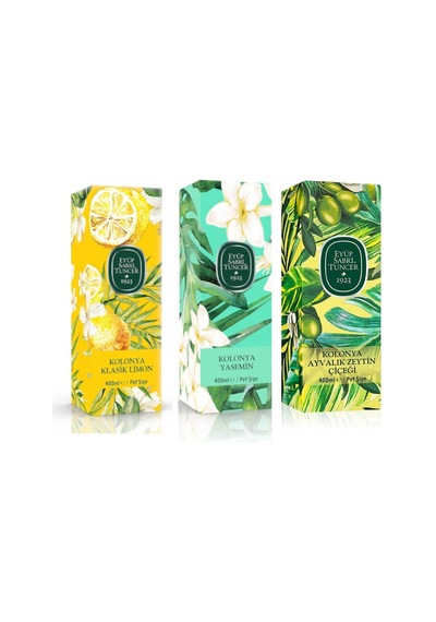 Eyüp Sabri Tuncer Ayvalık Zeytin Çiçeği + Klasik Limon + Yasemin Kolonyası 3 x 400 ML