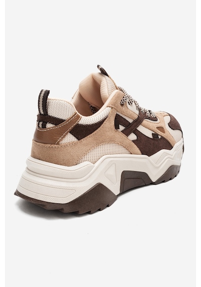 Luvishoes Lecce Kahverengi Süet Multi Kadın Spor Ayakkabı Kahverengi