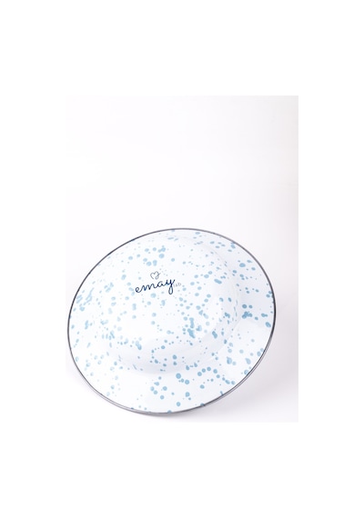 Emaylab Speckles Çukur Makarna Ve Salata Tabağı 24cm Cobalt