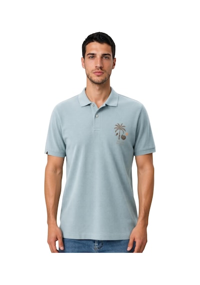 Arma Ar-ma Erkek Polo Yaka Tişört Resim Baskili Örme Kumaş Regular Fit %100 Pamuk 30/1 Çift Toplama Penye Pike Y31374358102 Mavi-m24