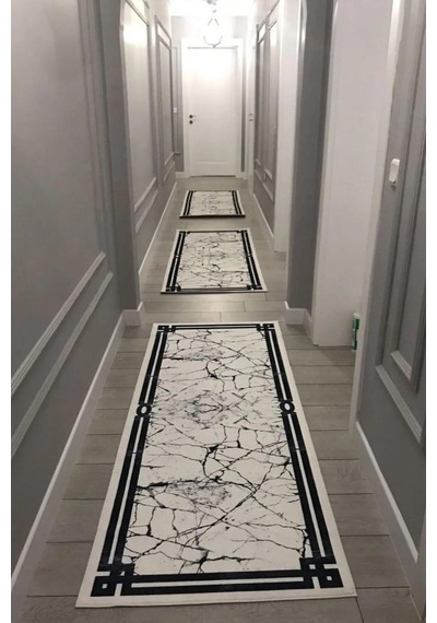 Yolluk Halı Kaymaz Tabanlı Yıkanabilir Yolluk 14 Çok Renkli