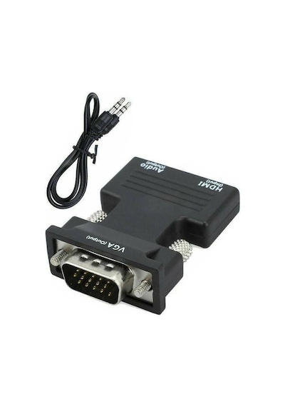 Hdmi To Vga Kablo Çevirici Dönüştürücü + Ses Destekli Mg-2163 (468077435)