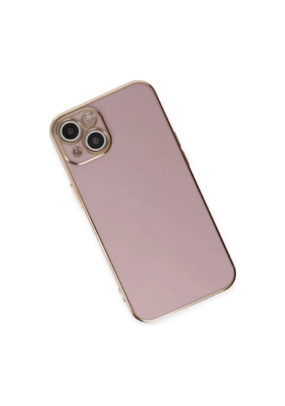 Apple Uyumlu iPhone 15 Uyumlu Kılıf Volet Silikon - Mor