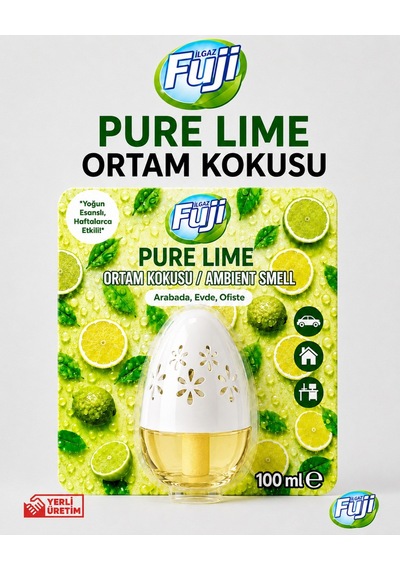Ilgaz Fuji Limon Kokulu Araç, Wc, Oda Ve Ortam Kokusu 100 Ml Pure Lime Kalıcı Kavanoz Koku