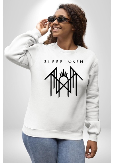 Sleep Token Unisex Beyaz Sweatshirt Beyaz