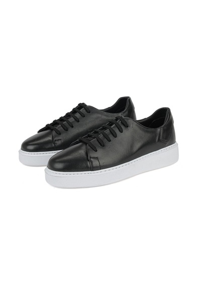 Ziya Erkek Hakiki Deri Sneaker 161423z514 Siyah 161423z514 000 40
