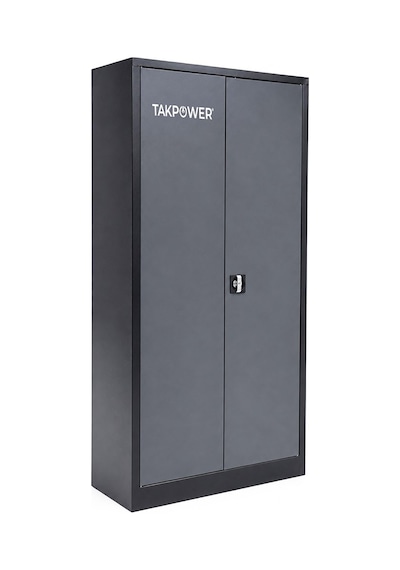 Takpower 2 Kapaklı Metal Dolap - 198 Lik Dosya Dolabı Antrasit Gri