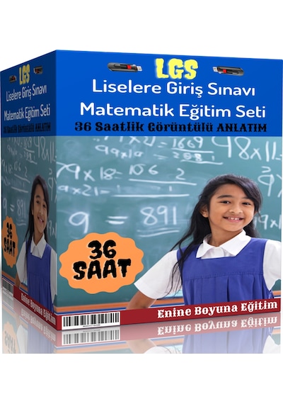 LGS Görüntülü Matematik Eğitim Seti 36 Saatlik Özel Anlatım