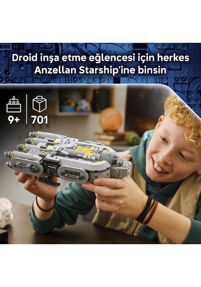 LEGO® Star Wars: Mandalorian ve Grogu™ Anzellan Starship’i 75445 - 9 Yaş ve Üzeri Çocuklar için Yaratıcı Oyuncak Yapım Seti (701 Parça)