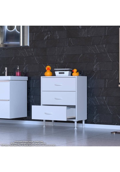 Eliusta Seçer 3 Çekmeceli 65 Cm Banyo Ve Mutfak Dolabı Beyaz 65x75x32,5 Cm Çok Amaçlı Organizer Dolap Beyaz Eliusta Seçer 3 Çekmeceli 65 Cm Banyo Ve Mutfak Dolabı Beyaz 65x75x32,5 Cm Çok Amaçlı Organizer Dolap Beyaz
