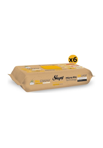 Sleepy Bio Çözünür Yüzey Temizlik Havlusu&Mendili Karanfil&Tarçın 6x50 (300 Yaprak)