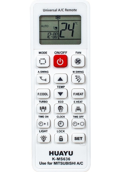 Huayu Kk K-Ms636 Mitsubishi Universal Akıllı Klima Kumanda