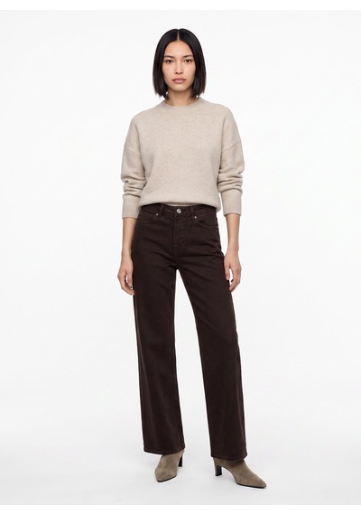 Jeep Kahverengi Kadın Denim Pantolon Model-53144 Kahve