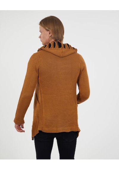 Elku Moda Erkek Kapüşonlu Uzun Triko Hırka Pamuklu Örme Salaş Kapamasız Panço Hırka Kahverengi Elku Moda Erkek Kapüşonlu Uzun Triko Hırka Pamuklu Örme Salaş Kapamasız Panço Hırka Kahverengi